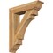 Ekena Millwork Merced Traditional Rough Sawn Bracket w/ Offset Brace, Western Red Cedar, 8"W x 34"D x 40"H BKT0806X34X40MRC01RWR - alternate 1